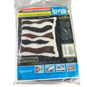 VTG Crown Elegence Long Stitch Needlework Pillow Cover Kit 9507 Winter NOS